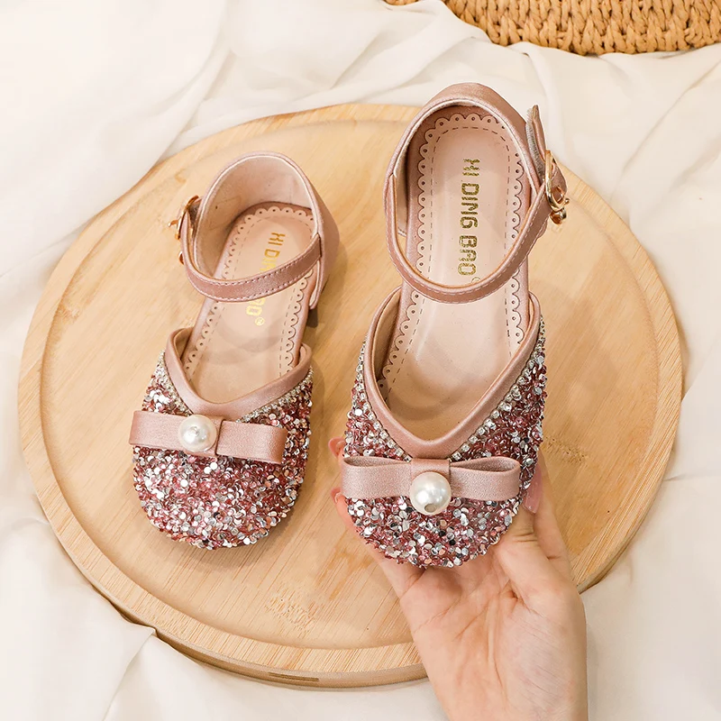 Hot Sale Fashion Flower Girls Sandals Princess Dance Party Dress Shoes for Kids girls princess shoes