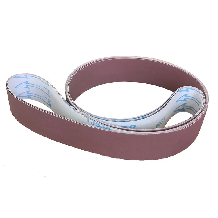 50x2100mm abrasive belt manufacturers soft cloth aluminum oxide sanding belts for stainless steel products