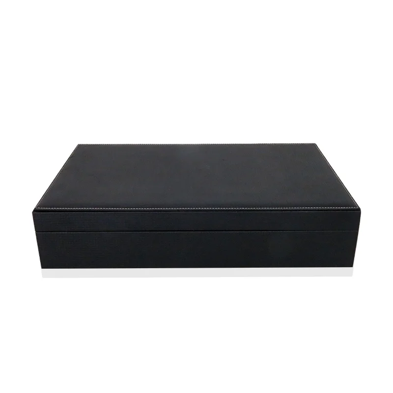 
Large PU leather wrapped wooden box for 12 watches 