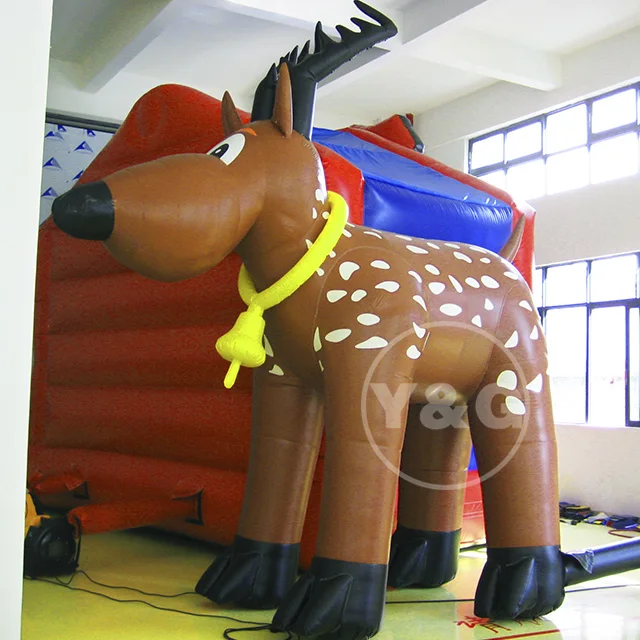 Good Price Advertising Inflatable Model Inflatable Cartoon Goat For Outdoors Display