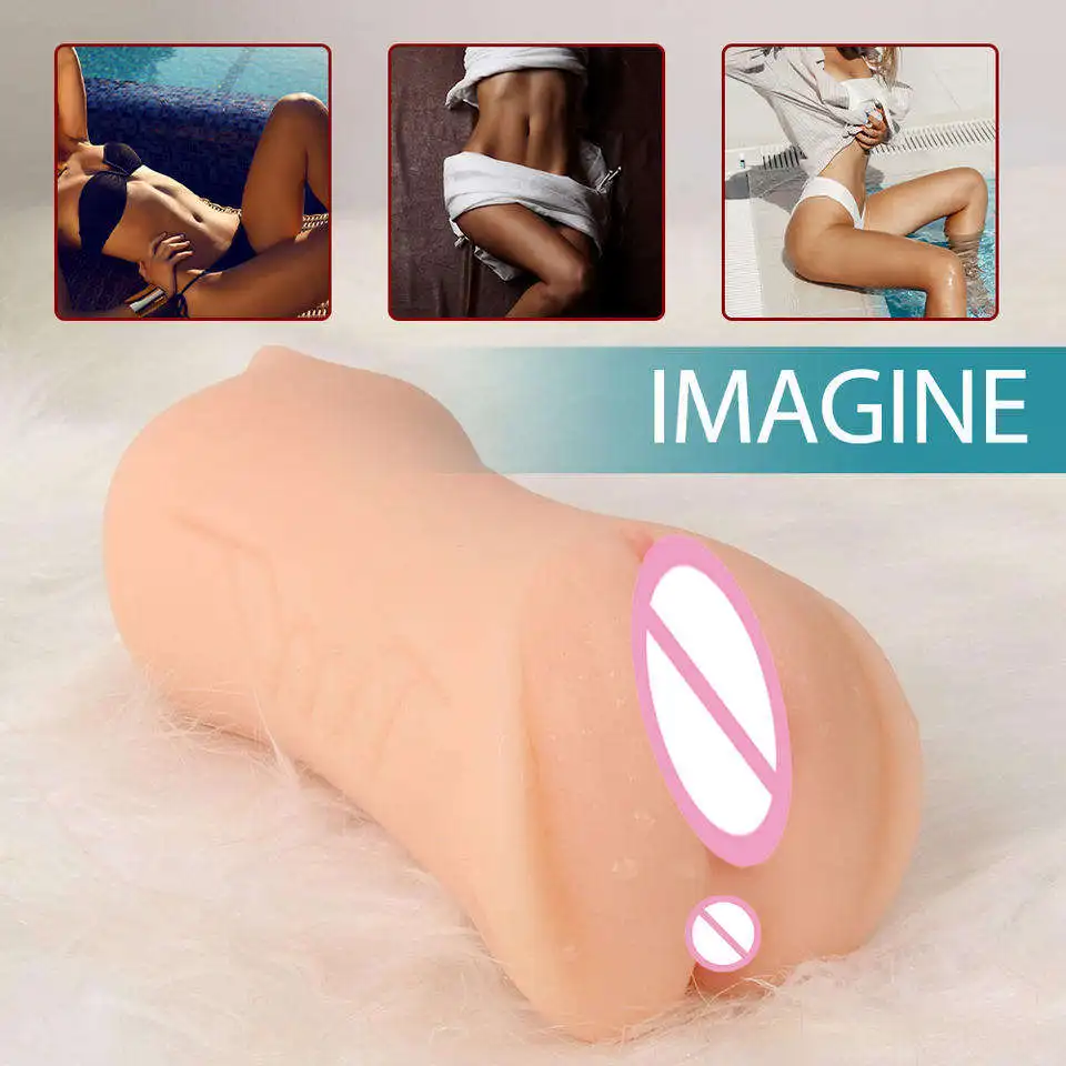 Male Masturbation 3-in-1 Silicone Dolls Female Vaginal Mouth Anal Realistic Dolls Male Masturbation Cup Sex Toys