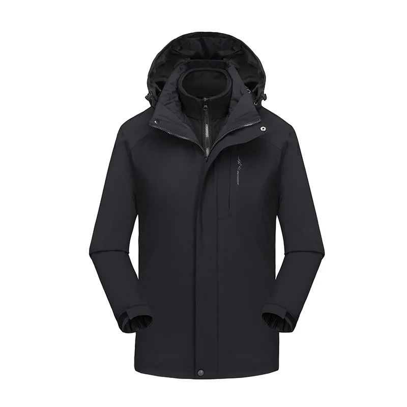 Casual Winter Windproof Warm Coat Long Sleeve Outerwear Men Waterproof Jacket