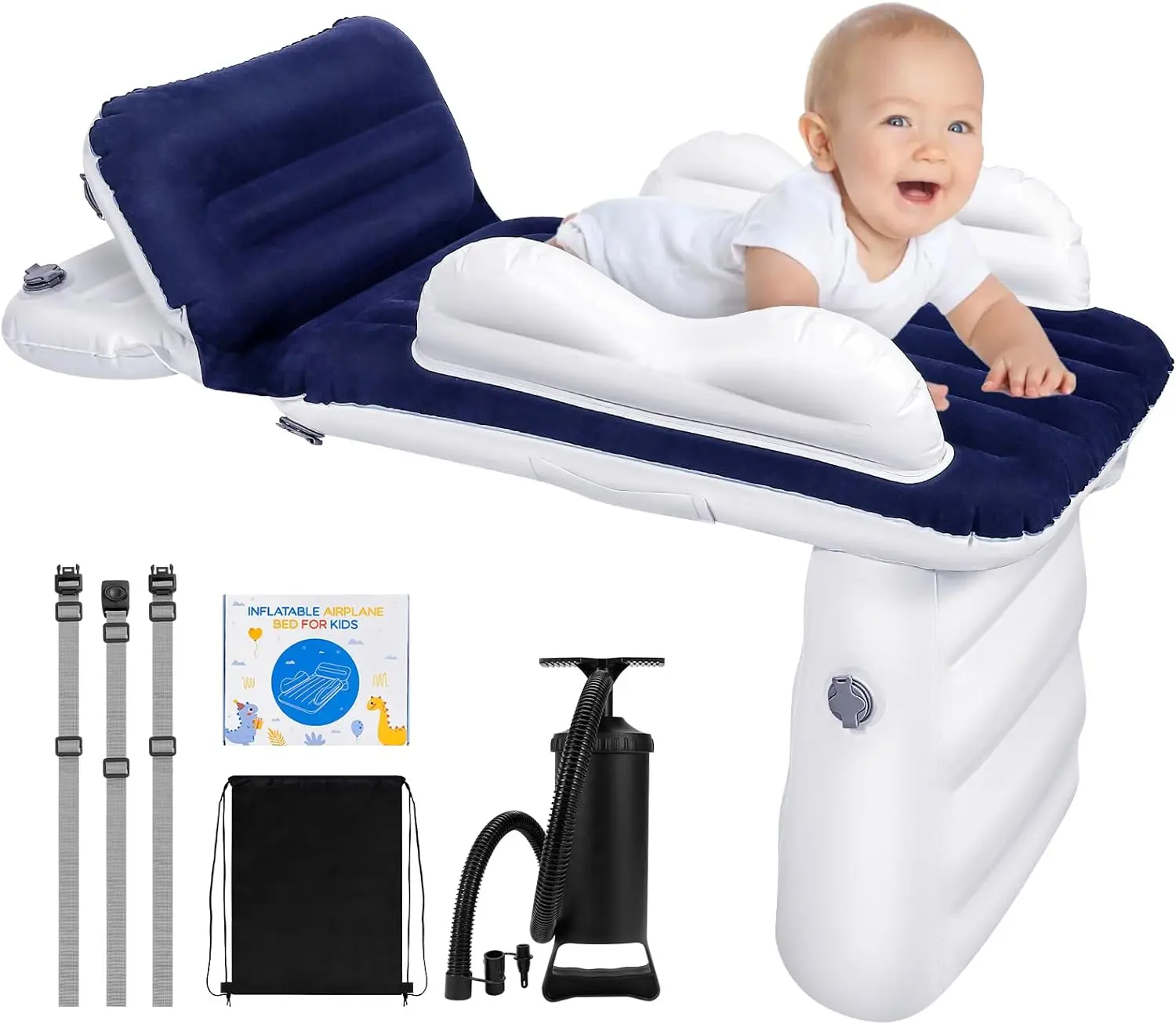 Portable Inflatable Airplane Bed for Kids Custom Convertible Car Mattress for Home Furniture