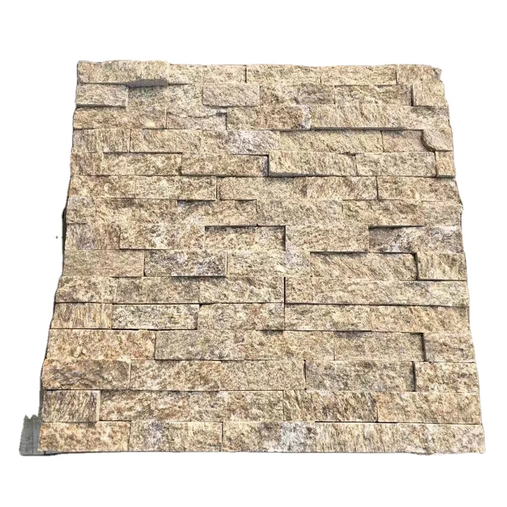 Exterior Natural Yellow tiger Skin Granite Stone Wall Cladding
