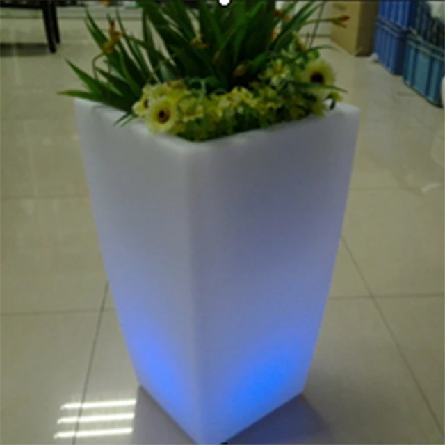 
New design Led Outdoor Flower Pots,Garden Decorative Flowerpot,Modern Led Lighting Planter 