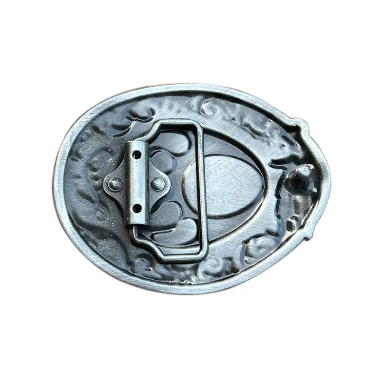 Custom Buckle Antique Western Rectangle Shape Belt Buckle Men Classic Poker