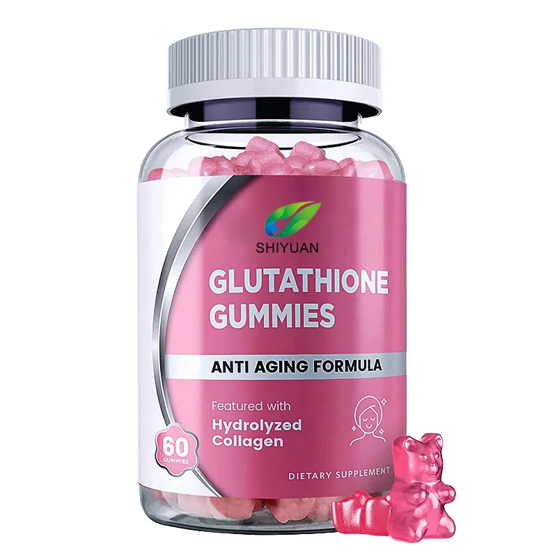 Factory Customized Natural L-Glutathione Soft Candy For Men And Women With Biotin Zinc Vitamin C And E For Anti Aging Hair Growt