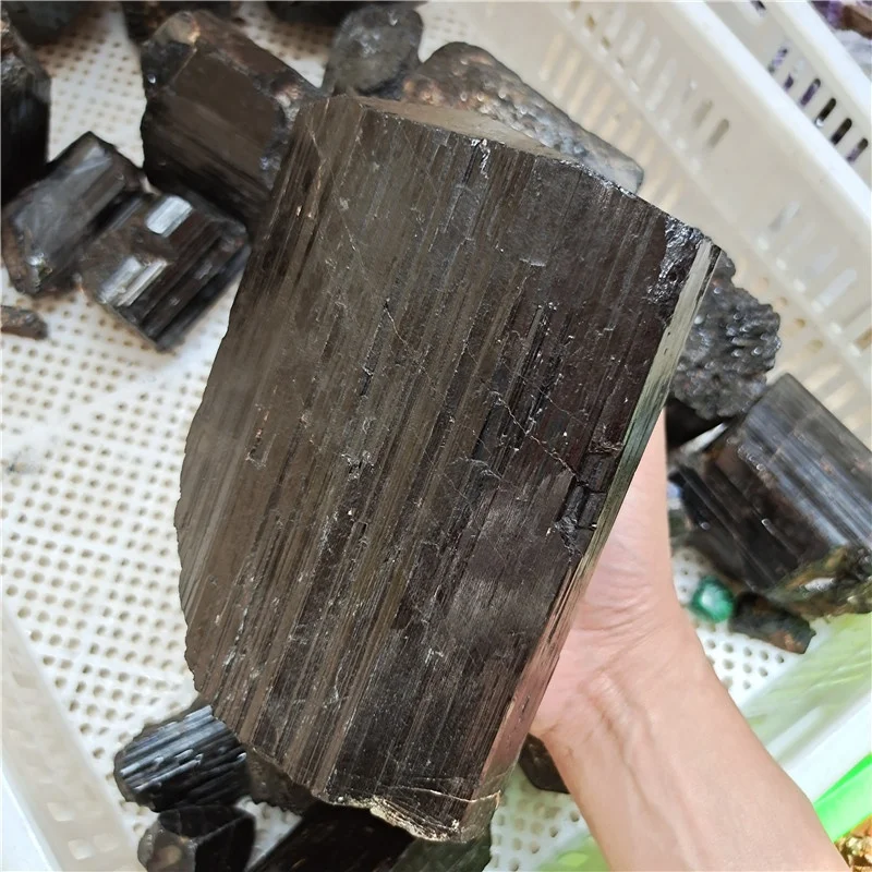 Wholesale price crystals speciment natural raw black tourmaline rough for healing stone
