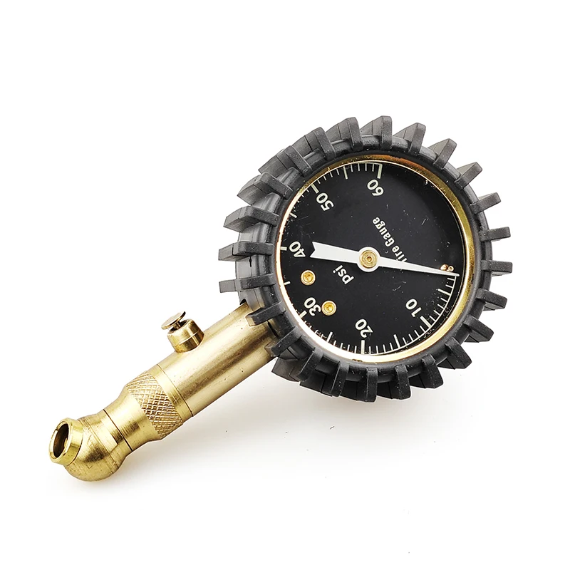 Factory Direct Sales Swivel Type Chuck Dial Tire Pressure Gauge Heavy Duty Car Tire Air Gun Pressure Gauge