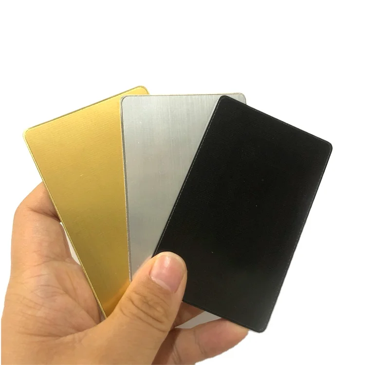 custom printing social media metal nfc business card engraving metal nfc card chip hidden