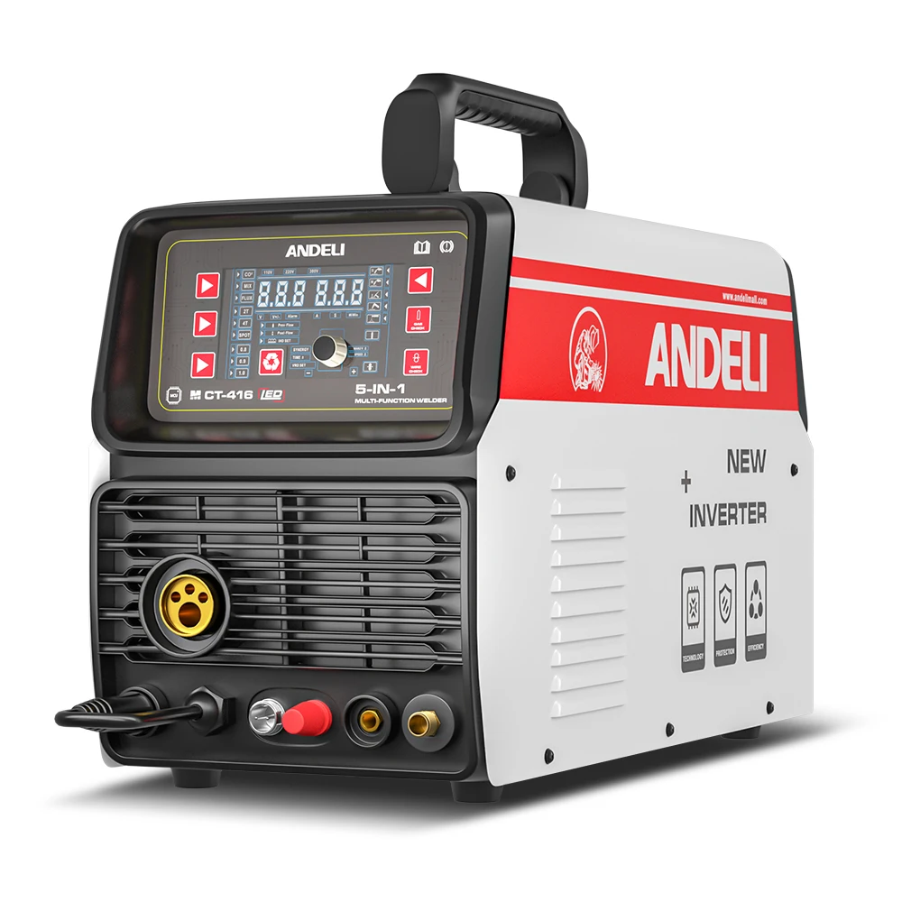 ANDELI  200Amp 110/220V Dual Voltage 4 in 1 Flux MIG/Solid Wire/Lift TIG/Stick Arc Welding Machine