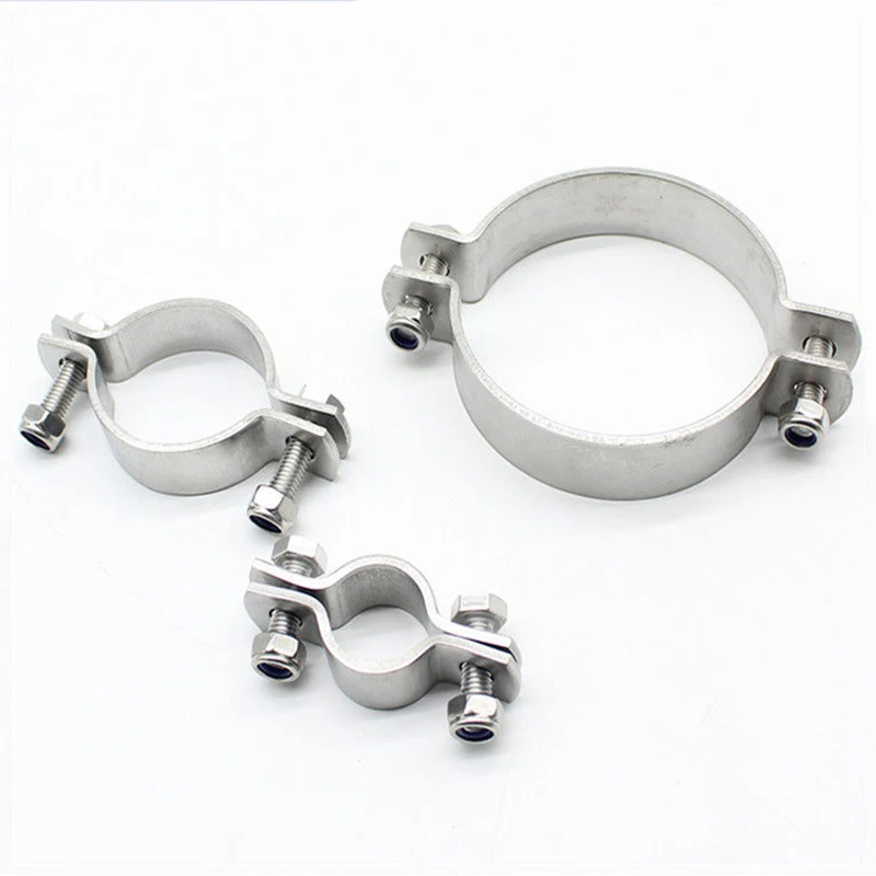 Heavy duty Galvanized strap U type pipe tube clamps quick release tube saddle pipe clamp water hose clamp