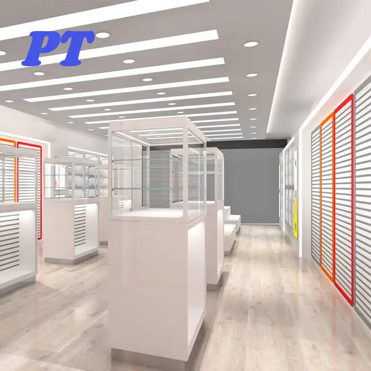 Fashion Showcases Security Stand Mobile Phone Store Display