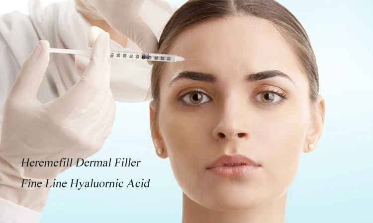 Heremefill  Injecting cross-linked gel hyaluronic acid skin filling facial filler facial wrinkles