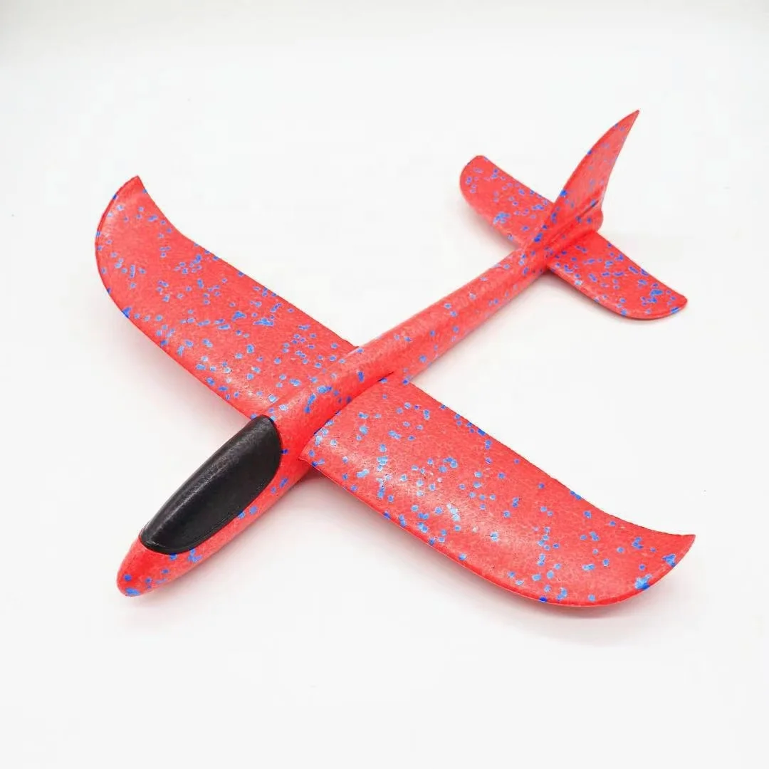 Hot Selling LED Throwing Glider Plane Toys Foam Plane Toy Model Epp Foam Airplane Aircraft Kids Diecast EC LIFE 48*49CM 500pcs