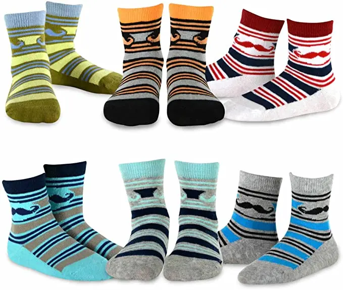 Popular colorful 100%cotton breathable  young boy tube socks