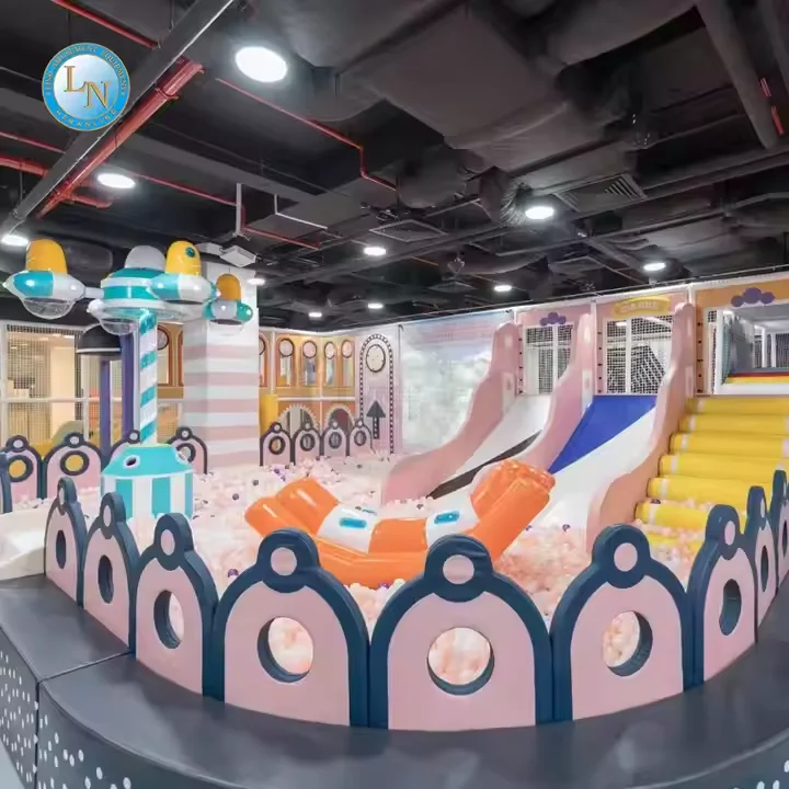 Large play area indoor mall with playground