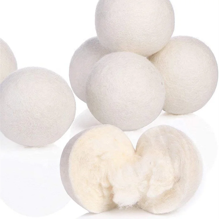 Organic Wool Dryer Balls Laundry Extra-Large handmade of 100% New zealand Wool