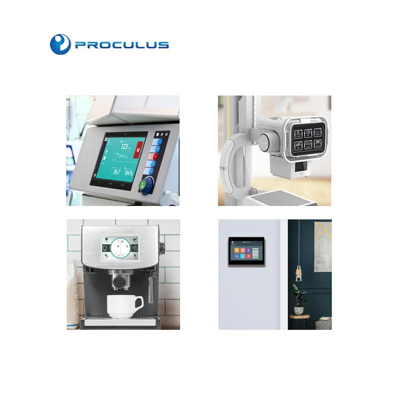 Proculus 2.8 inch China rs232 uart HMI Touch Control System Programmable Mini Lcd Display for medical equipment