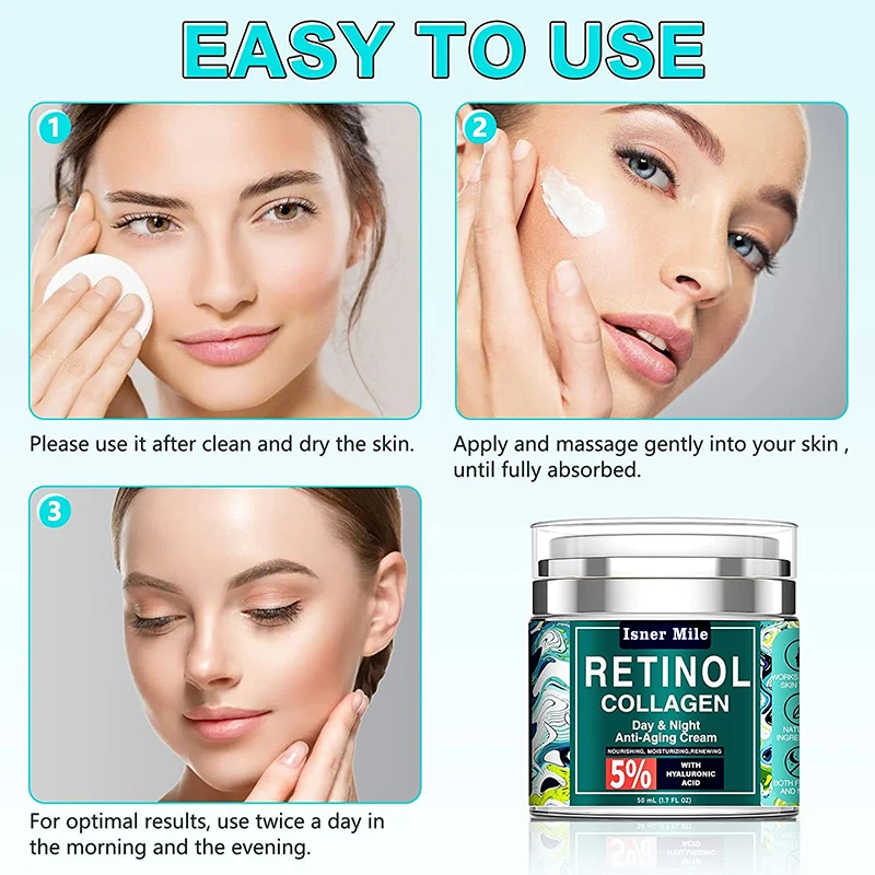 Skin Repair Best Moisturizer Firming Anti Aging Anti Wrinkle 2.5% Retinol Facial Face Cream Collagen cream