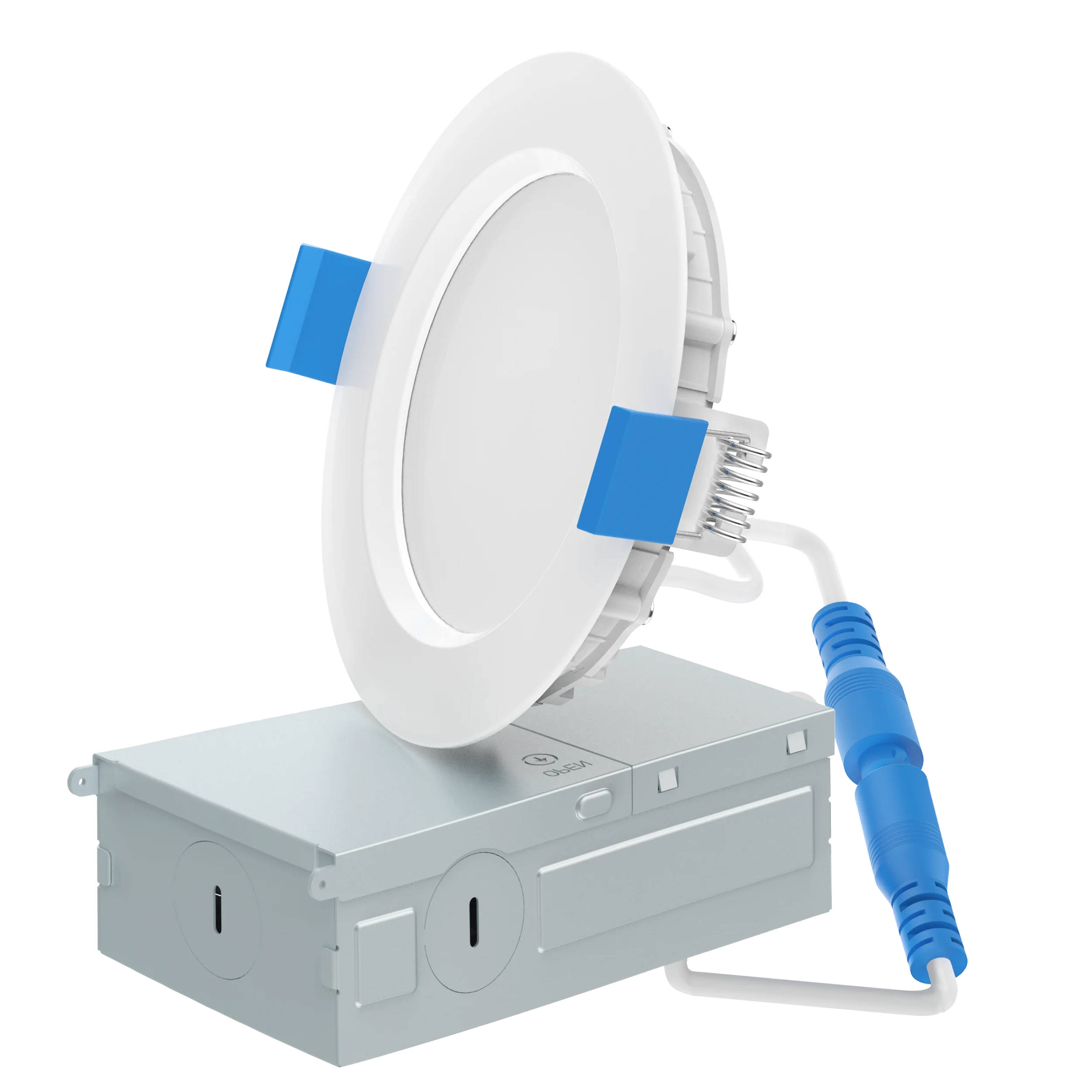 6 Inch Work with Alexa RGBW Color Changing 16W,1350LM Canless RGB & Daylight 5000K Dimmable by App & Voice Control LED Downlight