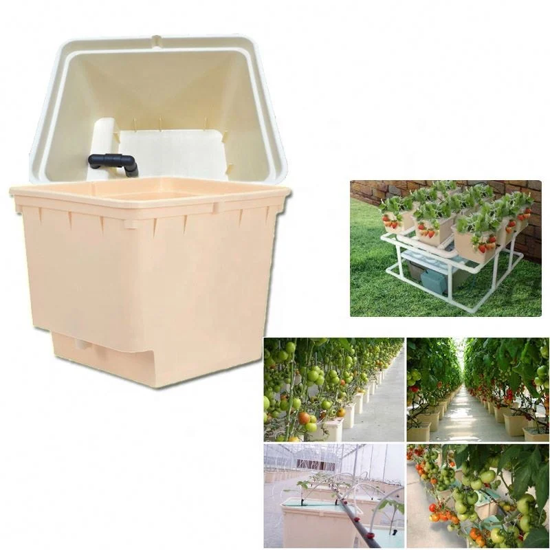 Quality Agricultural Greenhouse Hydroponics Dutch Bucket System For Tomato/ Pepper And Cucumber Cultivation Square Pvc Pipe
