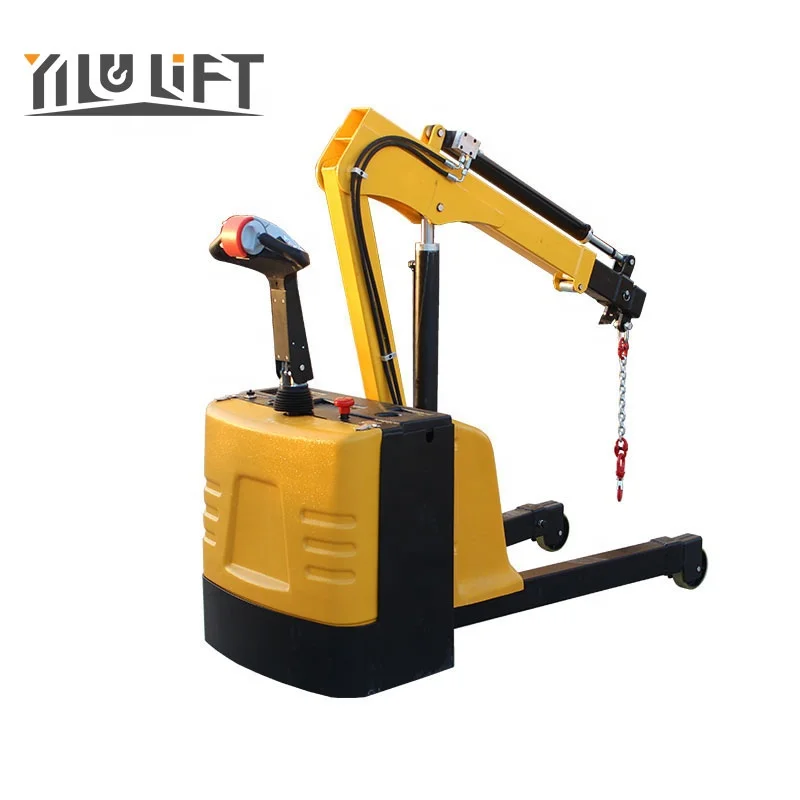 Compact 600 KG 1200 KG Rotary Hydraulic Electric Crane