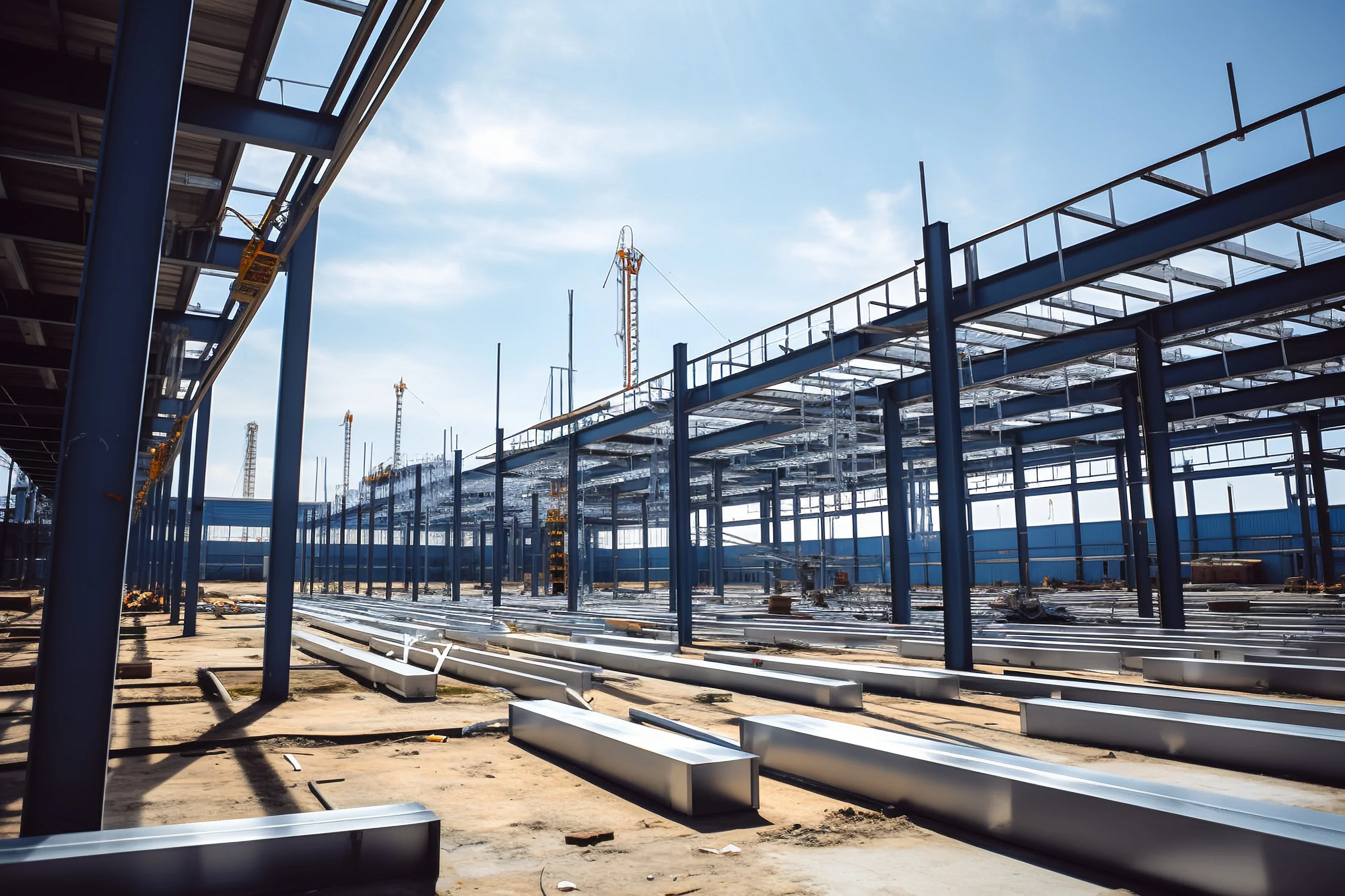 Large Span Prefabricated Industry Steel Structure Warehouse Logistics from Qingdao China