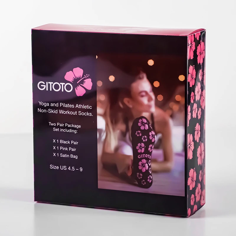 Custom LOGO printed PET PVC socks packaging box clothing gift packaging box direct factory