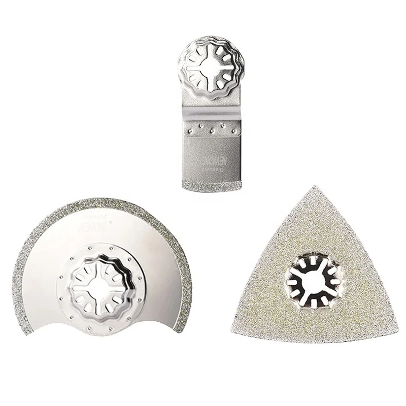 NEWONE Diamond Starlock Circular Oscillating Saw Blades For Triangle Rasp Multitool Flush Segment Accessories in Saw Blade