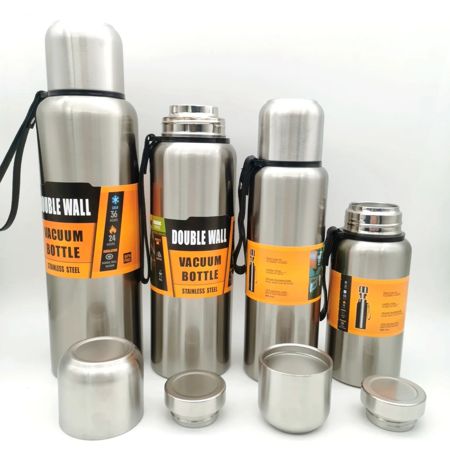 HDT Russia 500ml custom portable termos drinking food water bottle sport travel  stainless steel vacuum flask insulated tumbler