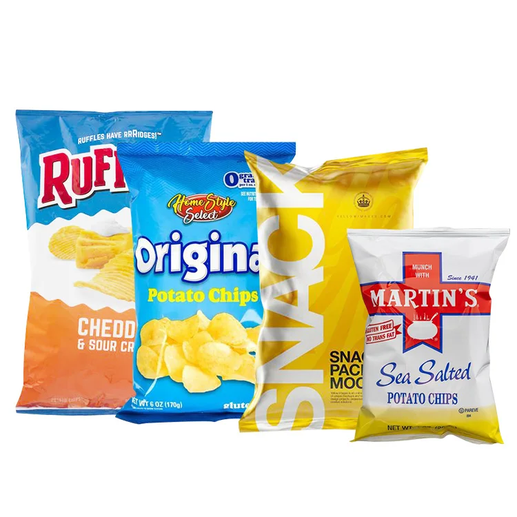 2023 Custom Printed Aluminum Foil Potato Chips Packaging Bag