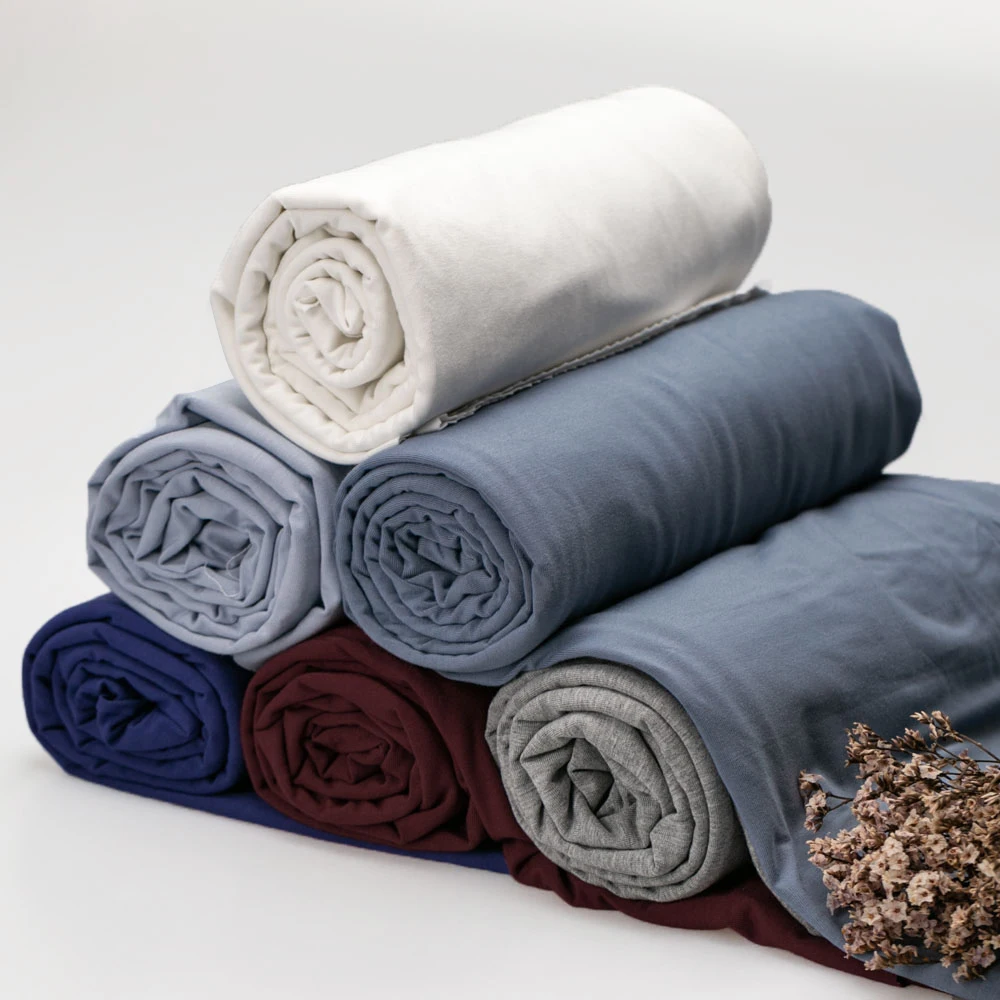 
Nice quality wholesale 4 way stretch 95% bamboo fiber 5% spandex jersey knit fabric for underwear 