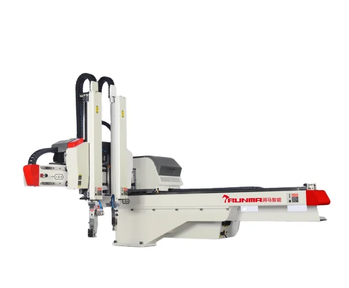 Runma industrial robot three/five axes telescopic double arm plastic manufacturing pick and place robot arm