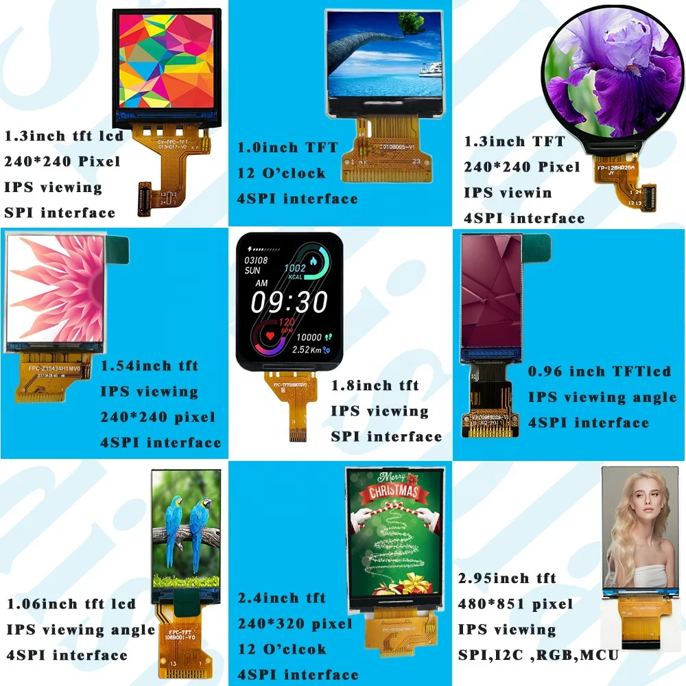 30 Pin 240*320 Color TFT Display touch Spi  ST7789 RGB TFT LCD Manufacturer 2.8 inch tft lcd display