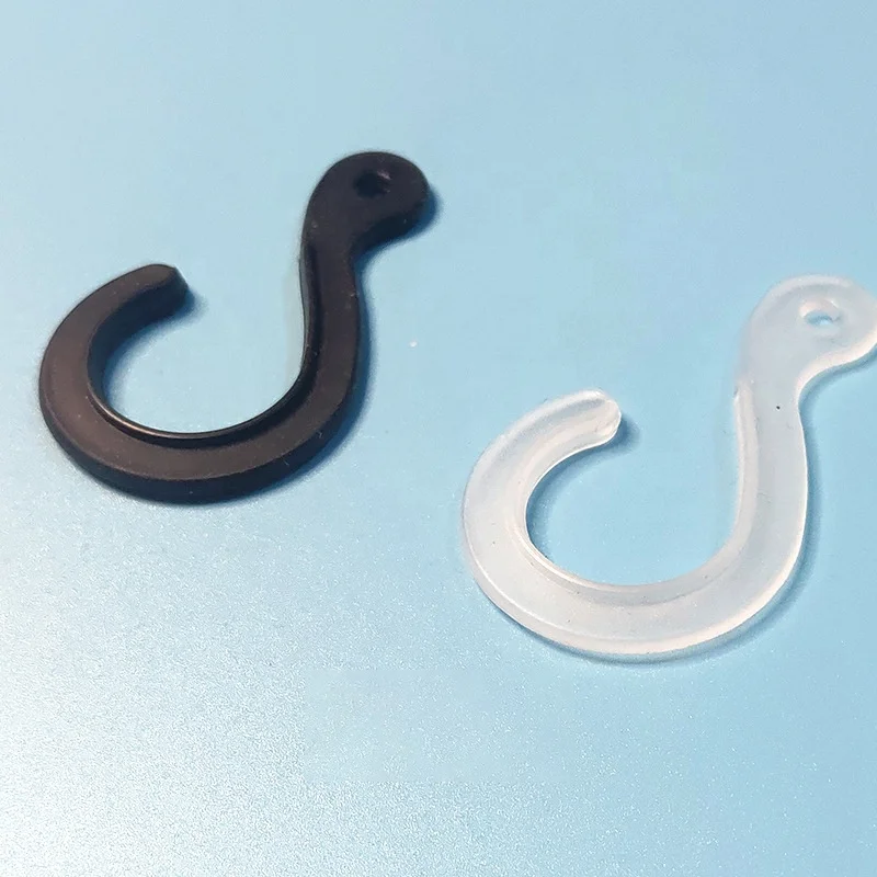 Black J Plastic hooks for sock packaging and hats display hanger hooks