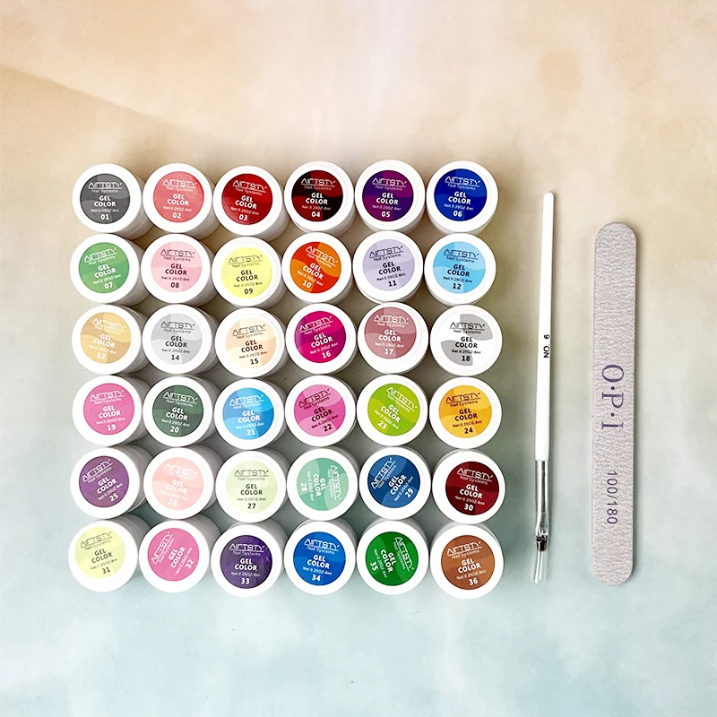 Wholesale Nail Products Salon Cosmetics 36 Colors Nail Polish Set UV Gel For Girls