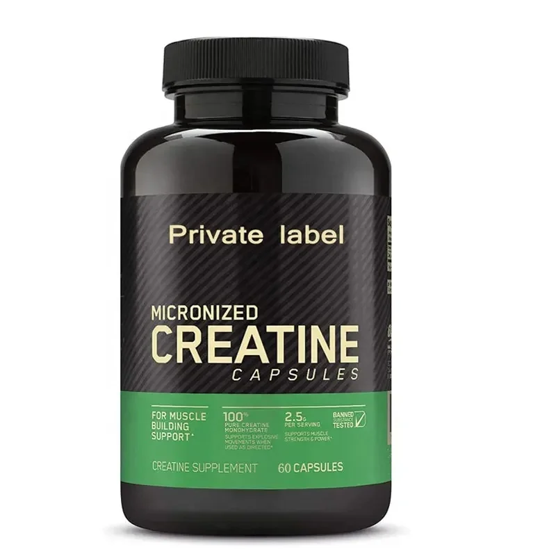 OEM private label creatine capsules pre workout muscle size strength creatine monohydrate capsule