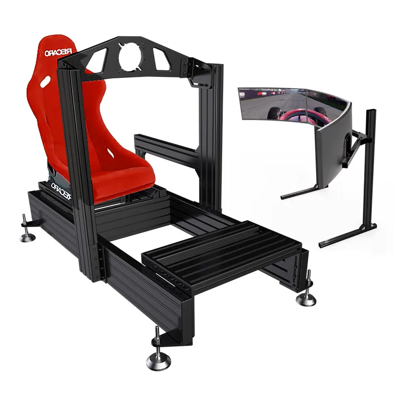 High Quality New Design Aluminium Profile Frame Airbus Flight Racing Gaming Simulator Cockpit Aircraft Seat 8040 12040 Kit
