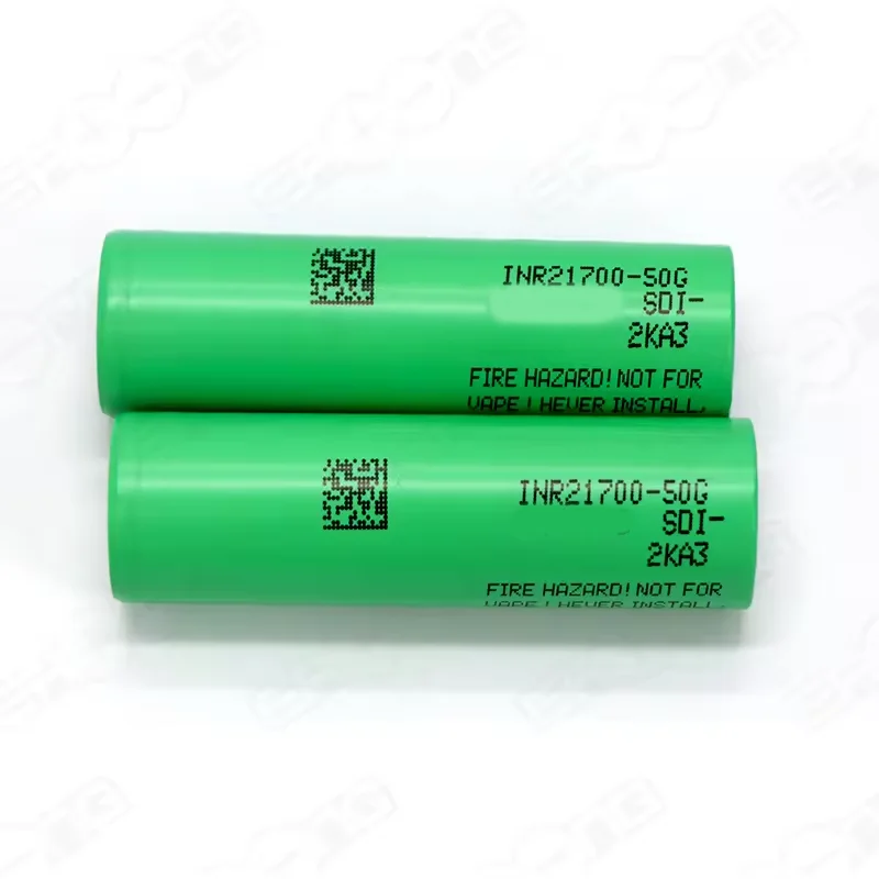 50G 21700 High Capacity Inr21700 3.7v 5000mah Rechargeable Lithium Ion Battery