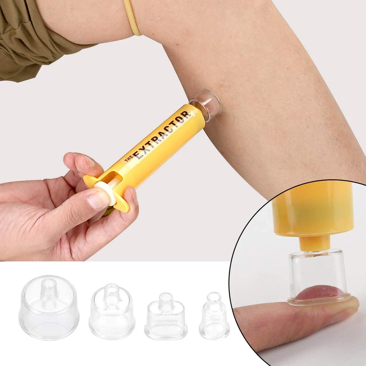 Snake Bite Bee Sting Kit Emergency Venom Extractor Suction Pump