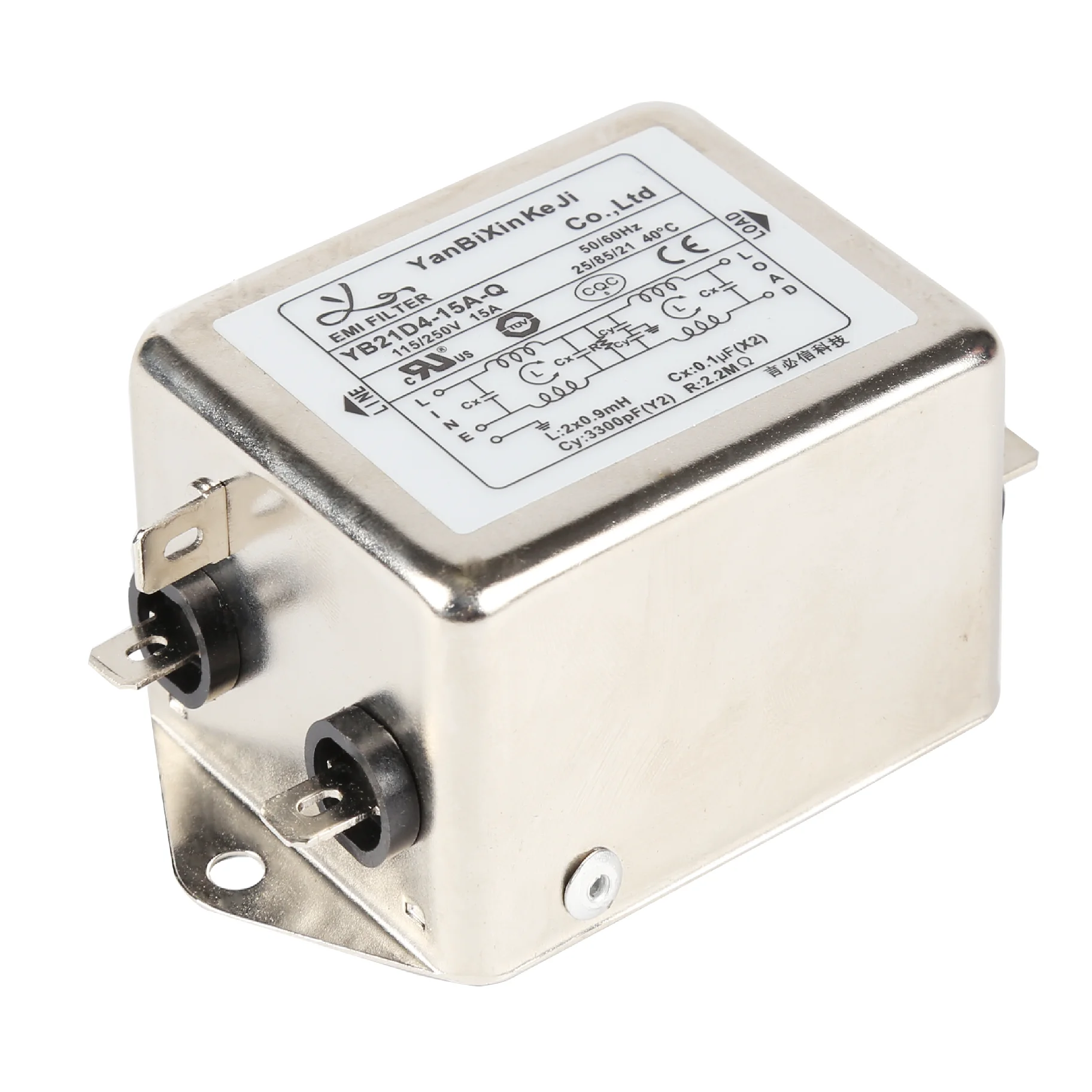 Factory Manufacture AC Noise 10A Filter Automation Equipment 250V Filter Single Phase EMI Filter