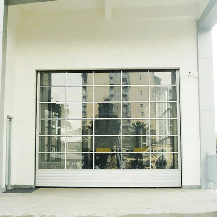 Clear Opener Motor Smart Wifi Bifold Tempered Glass Rolling Window Hardware Single Skin Garage Doors Garage Rolling Door