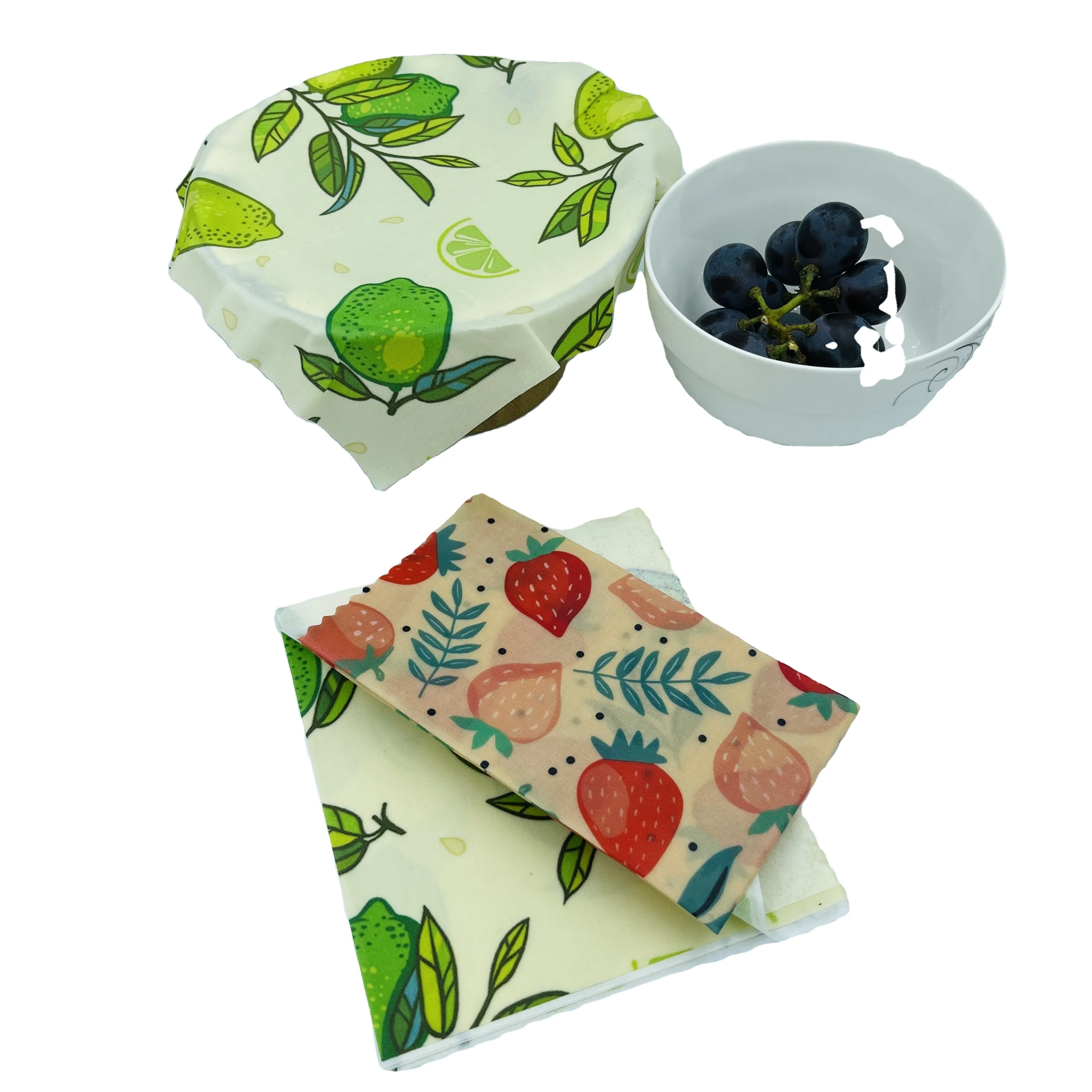 Zero waste organic Beeswax keep food fresh wrap reusable washable bee wax food storage wraps paper cover