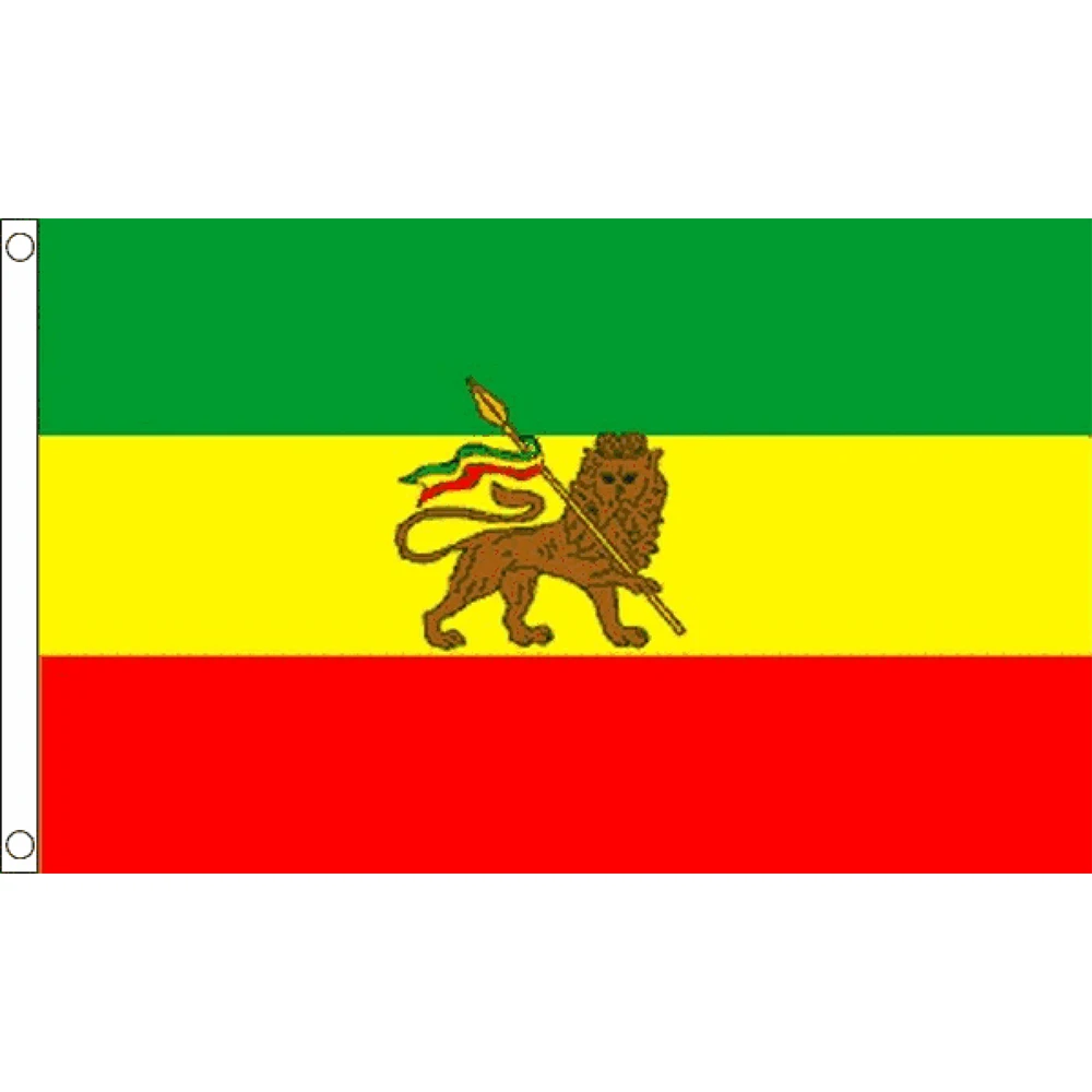 100% polyester 3x5ft custom outdoor flying Rasta weed flag with 2pcs grommets