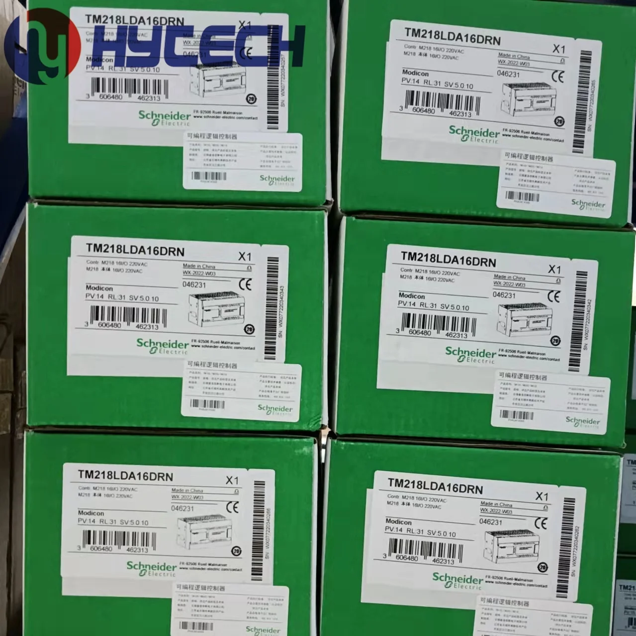 HYTECH Schneider-фирменный интегрированный логический контроллер Modicon M218 PLC 220V AC 16 I/O TM218LDA16DRN