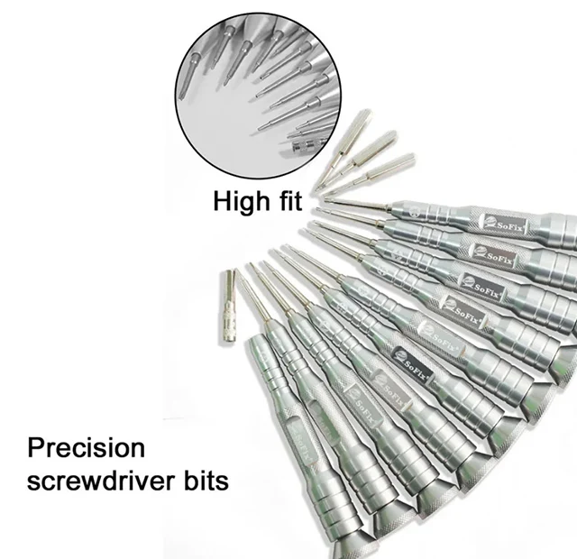 S-003PRO Screwdriver Kit for Macbook All Android Phones Screw Removal Installation for Microsoft Tablets Full Range Repair Tool