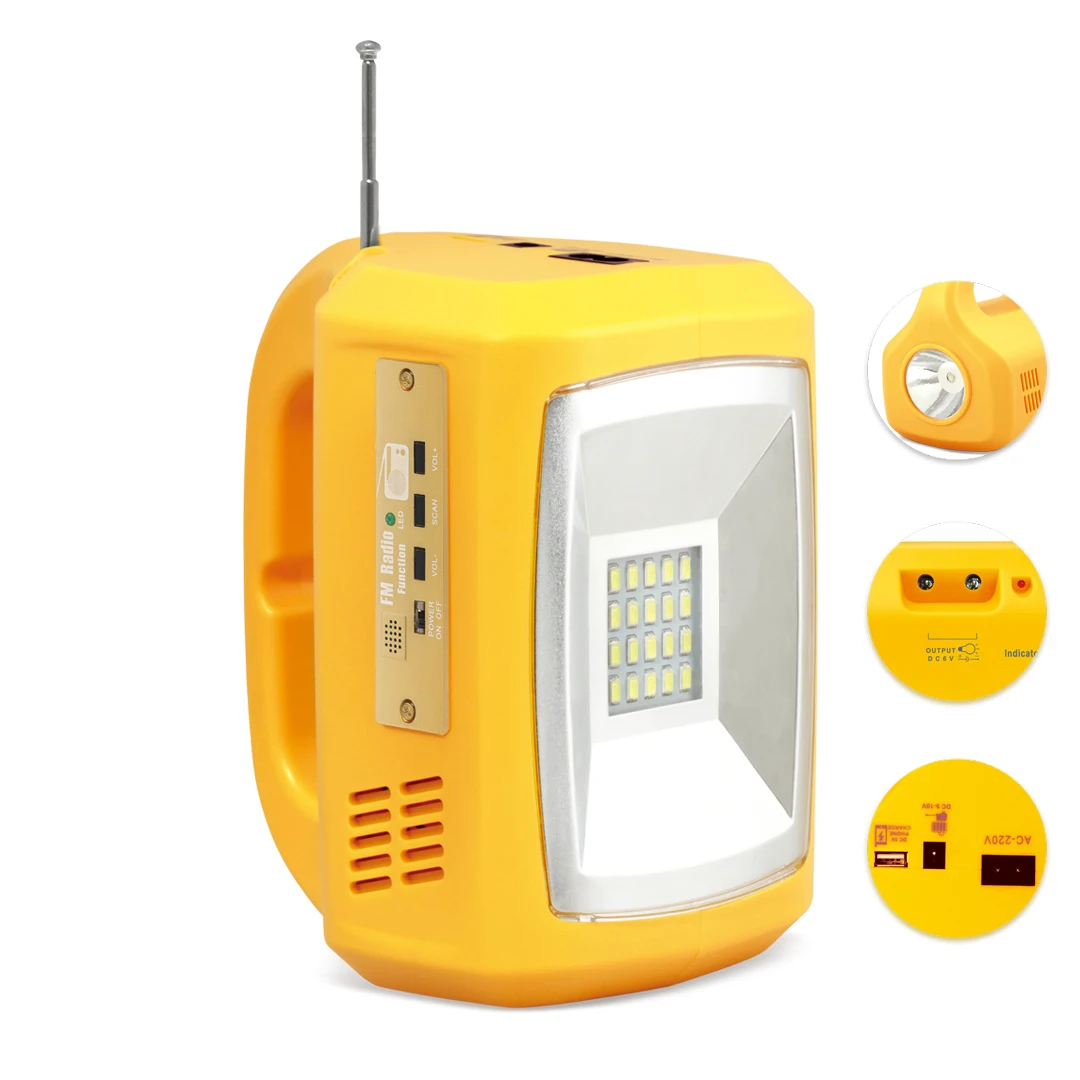Multifunctional solar rechargeable smd emergency light searching light