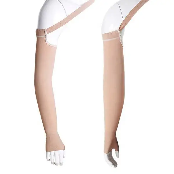 Graduated palm sleeve compression shoulder brace shoulder protector high quality medical grade arm sleeves with adjustable strap