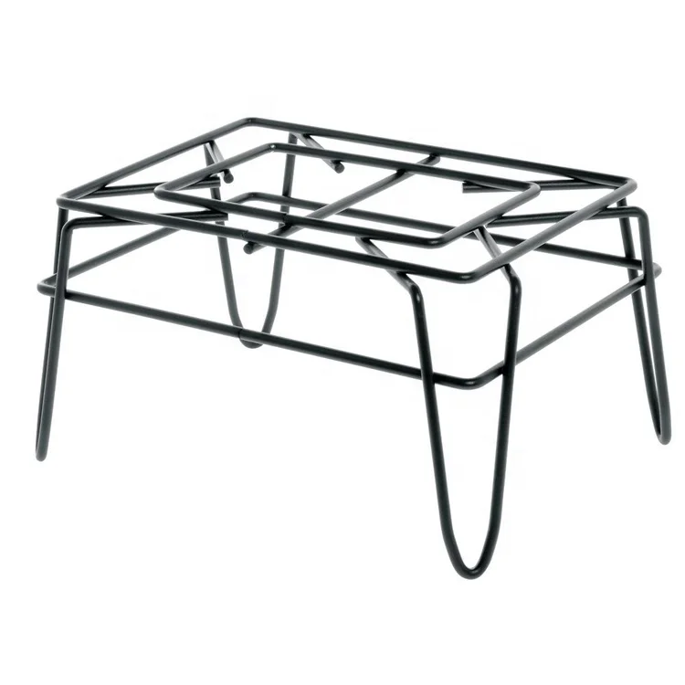 Merchandising Display Stand Grocery Store Chromed Silver Steel Wire Rack